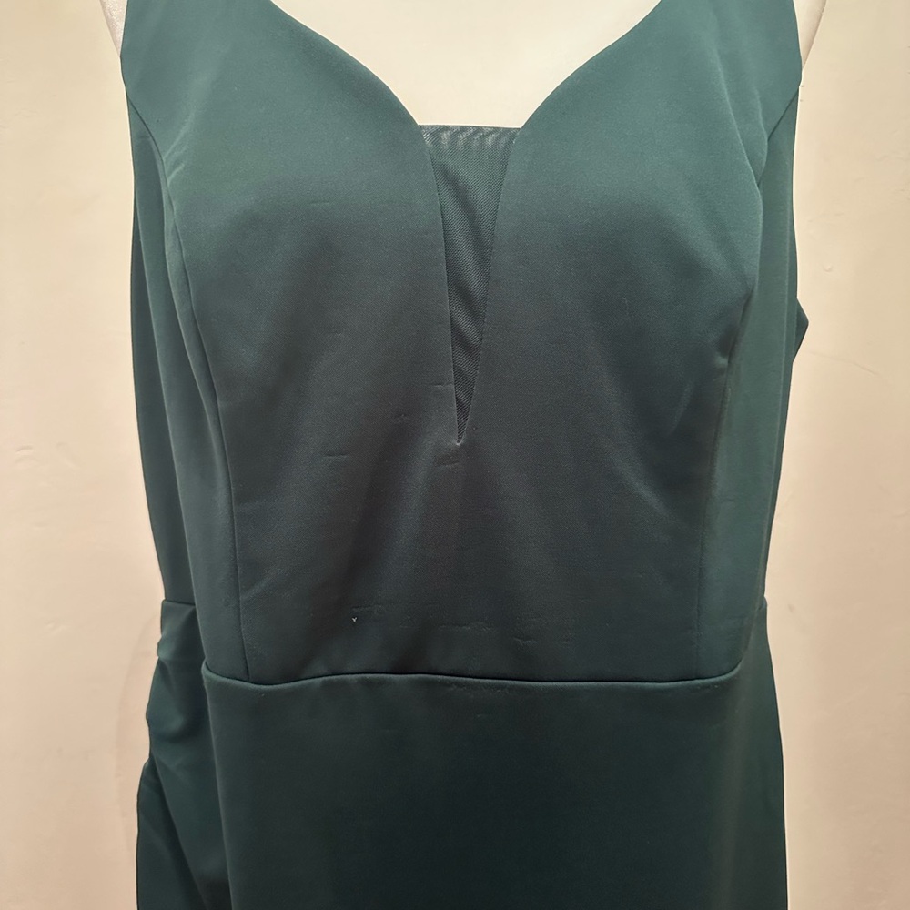 NWT Grace Karin Green Sheath Midi Dress V-neck Sleeveless